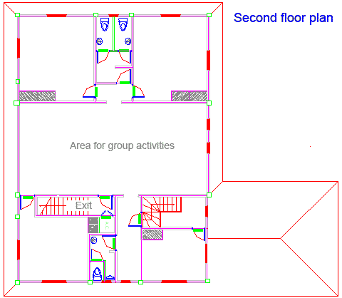 2nd floor (196 m2)