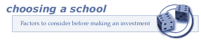 { choosing a school }